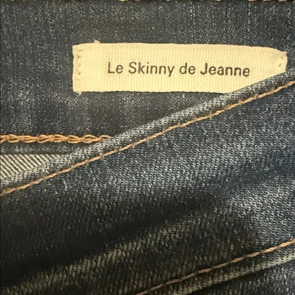 👖 FRAME Le Skinny de Jeanne Jeans Size 24 | Premium Stretch Denim Medium Wash - Picture 3 of 8